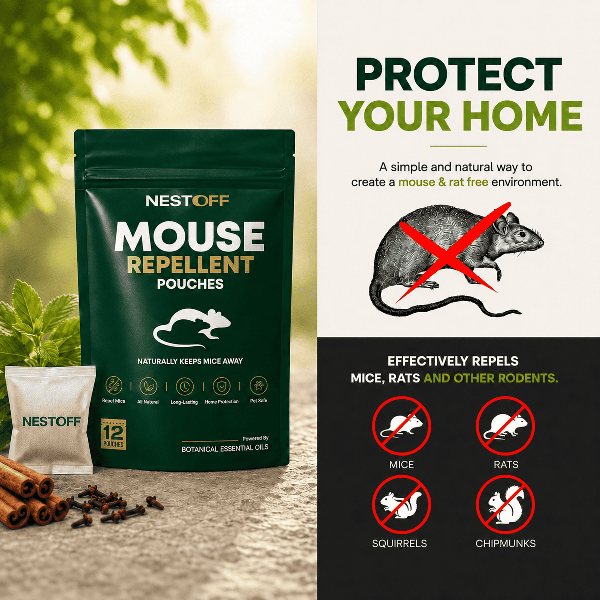 Mouse Repellent Pouches